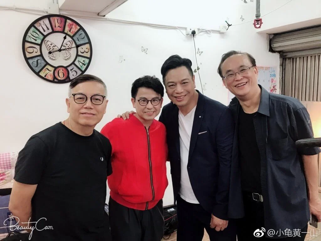 一八年李健仁與田啟文、黃一山等為電影《冒牌搭檔》宣傳。