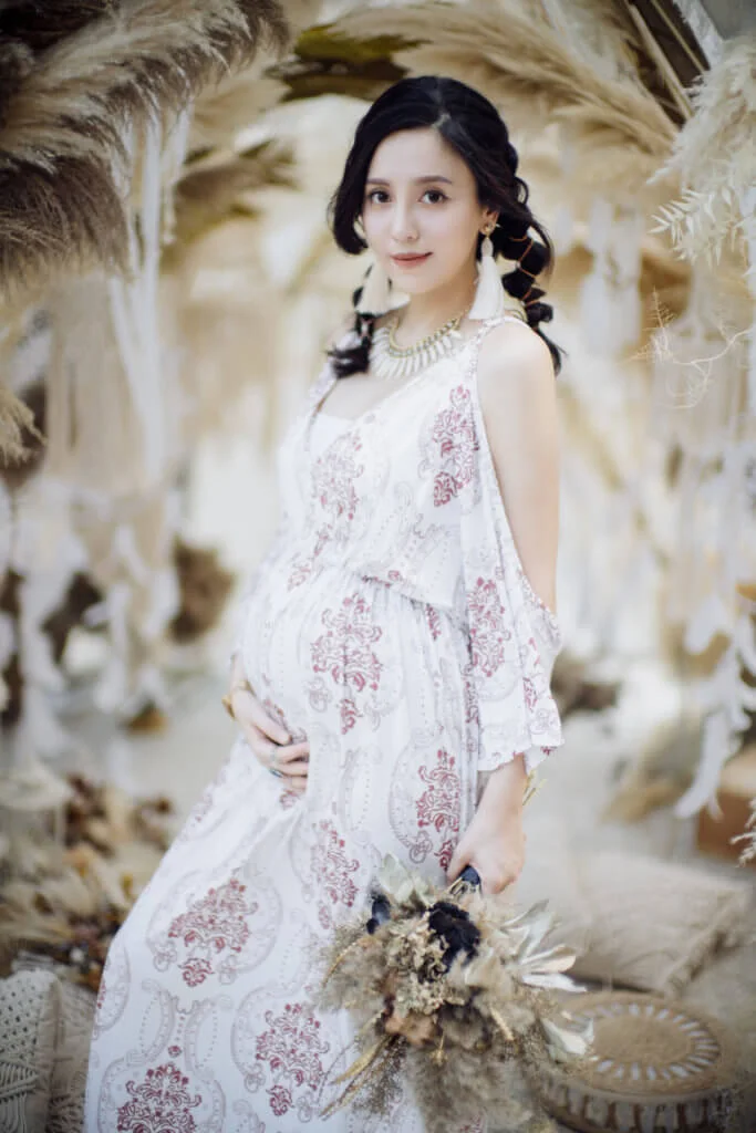 為免做高齡產婦，雨僑事前花數個月積極備孕。