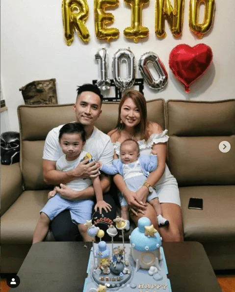 今年五月，陳國峰再榮陞爸爸，三年抱兩。