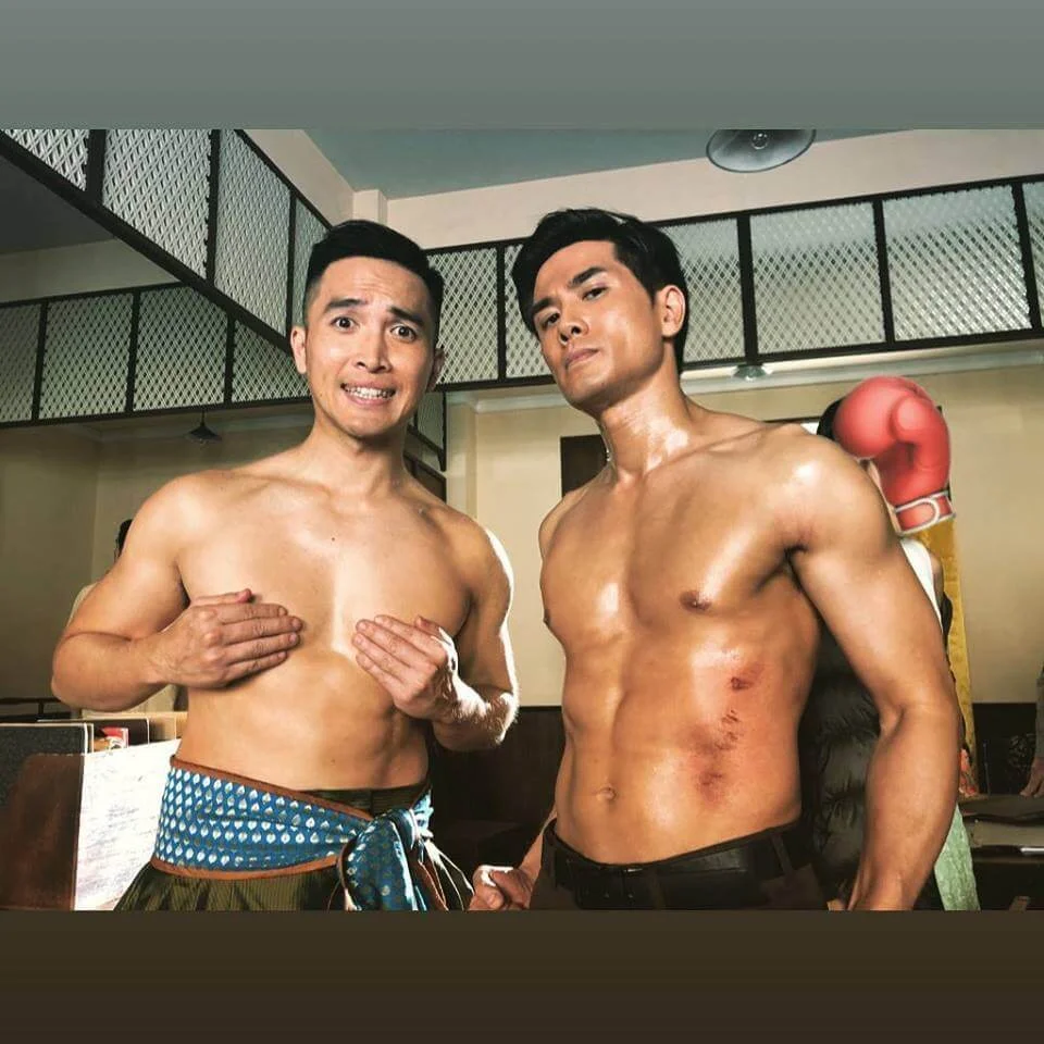 陳國峰早前與伍允龍拍新劇《唐人街》，他說有血有汗又有淚水。