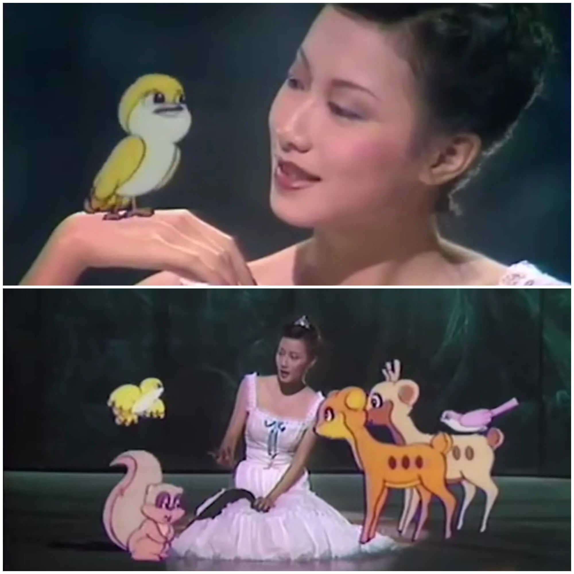 Flora要與電腦動畫對戲，每一個動作都要相當準繩。