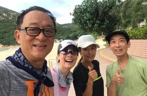 張達明與米雪、江美儀和方平經常相約跑步。