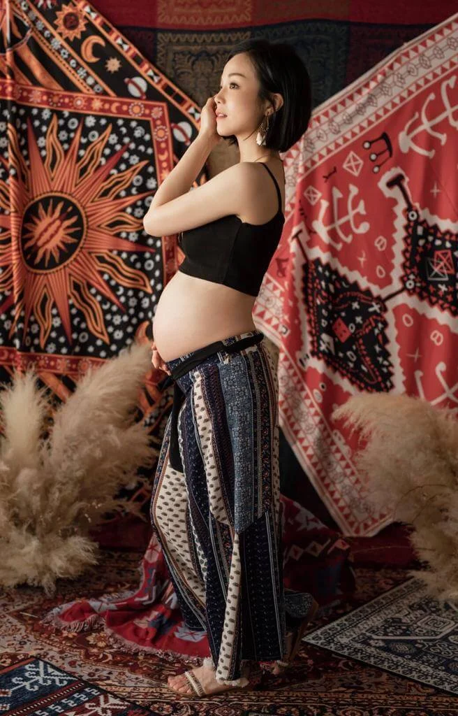 懷孕期間遇上疫情，李麗珊表示除了拍攝工作，大多時間會留在家中。 