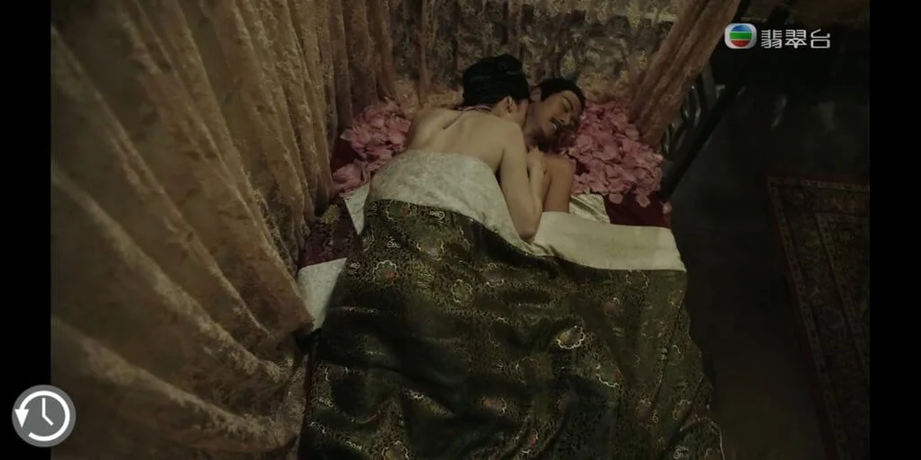 莫家淦在《包青天再起風雲》飾演王員外,與飾演鐵荷花的范文雅有牀戲,被對方殺死。