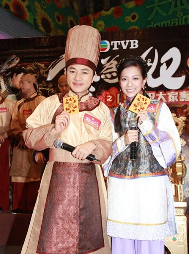 何雁詩與王祖藍在古裝劇《食為奴》中由情侶演至夫婦，佔戲不少。