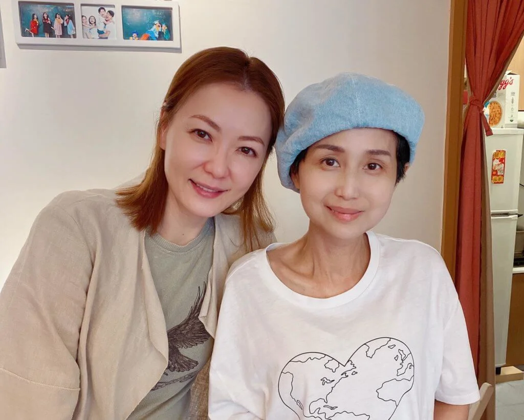林子博太太接受治療飽受煎熬,早前田蕊妮上門探望,為她打氣。