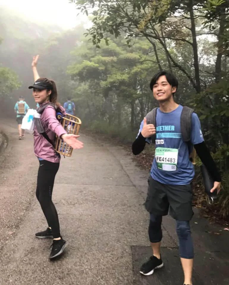 熱愛跑步的顧定軒,曾相約鄧麗欣參加慈善跑。