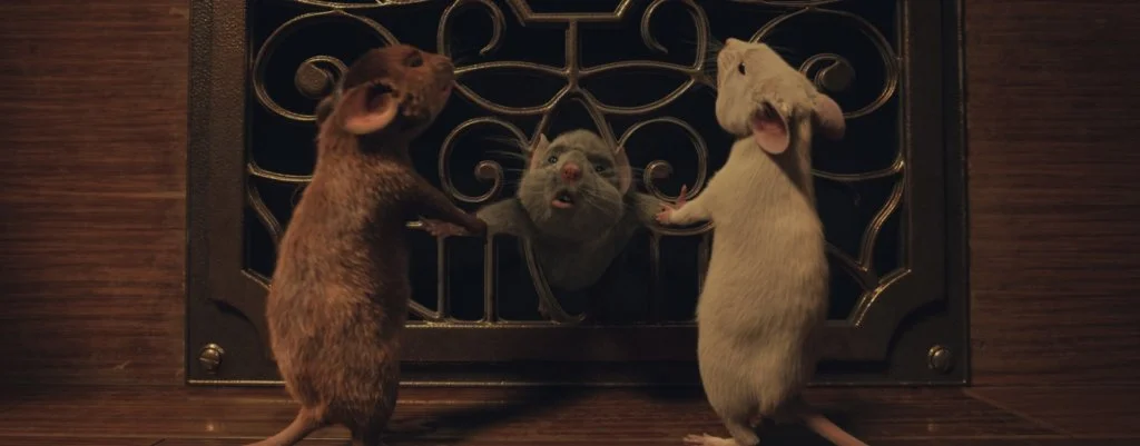 主角及其他孩子被女巫變成老鼠,視覺效果迫真。