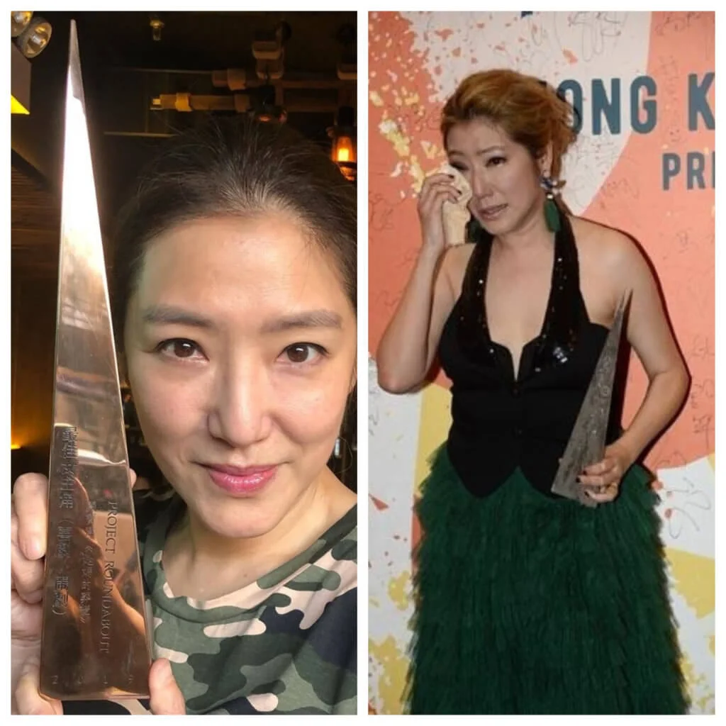 憑舞台劇《她媽的葬禮》奪得最佳女主角，獲封劇后，關寶慧激動落淚。