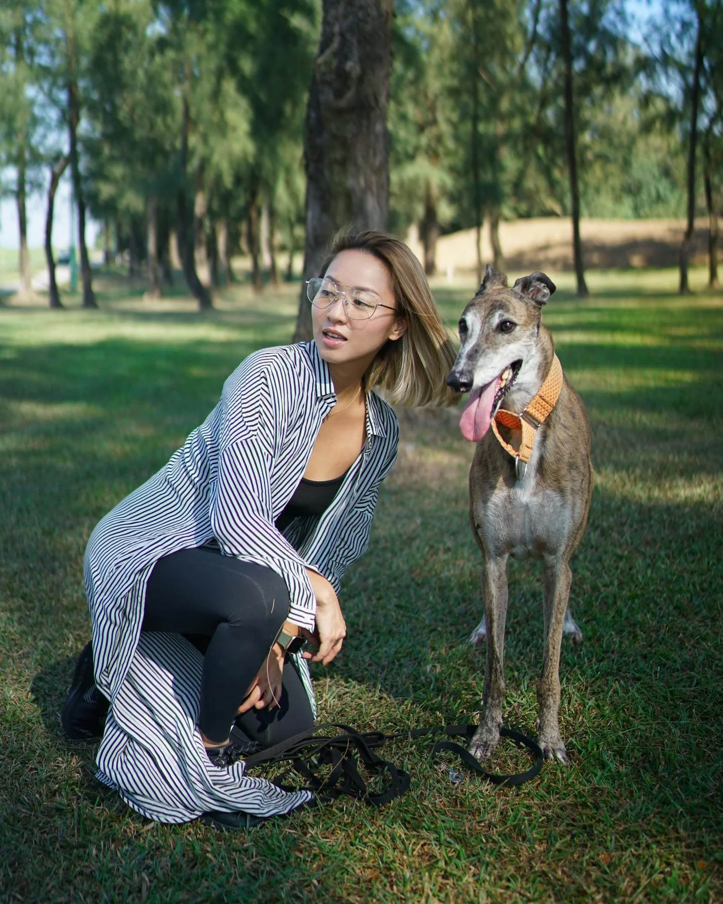 曾視男友為結婚對象，兩人更在澳門領養了格力犬Mack，如今由鄭融自己養。