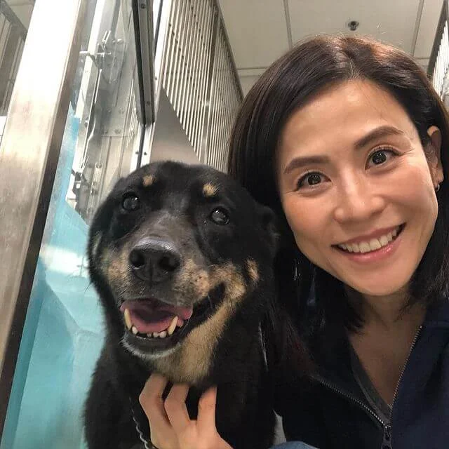 宣萱是出名愛動物之人,目前家中有四狗兩貓,全部都是領養回來。