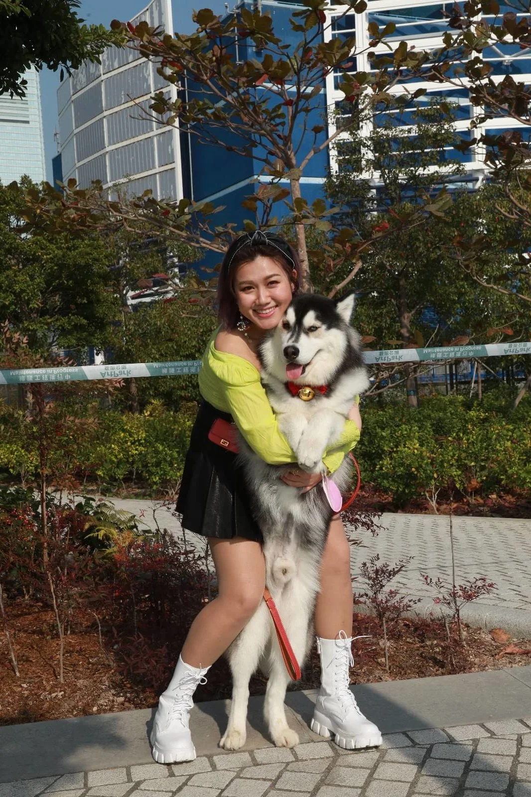 白雲表示很喜歡摟着Cash,有種軟綿綿的感覺。