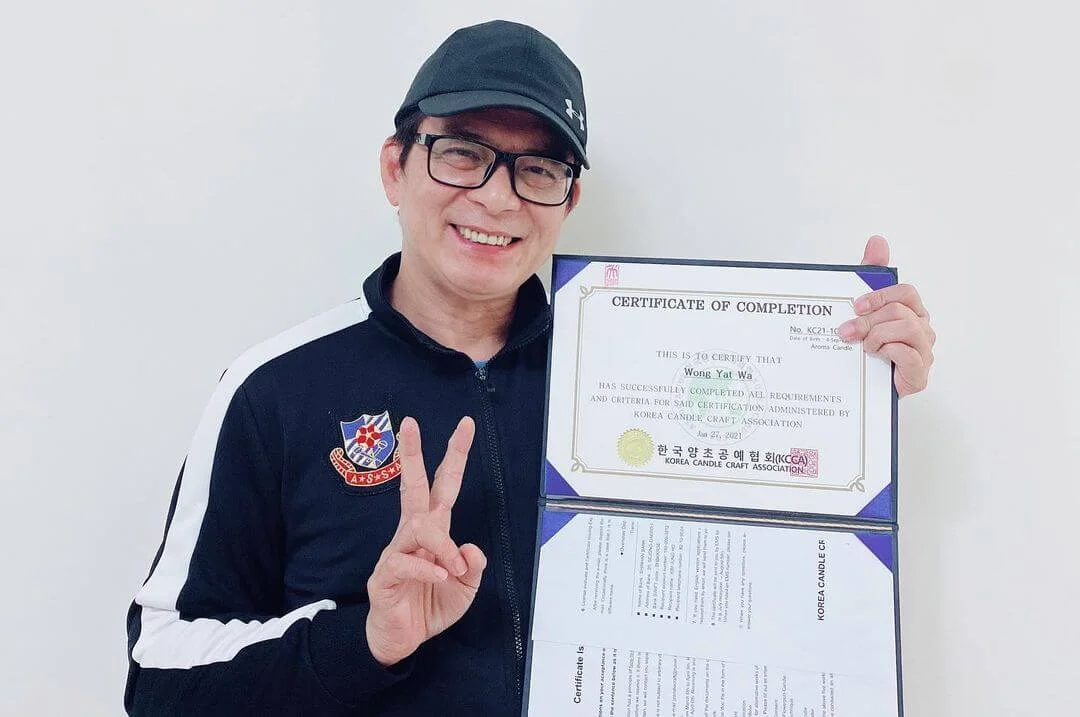 黃日華已考獲蠟燭導師證明