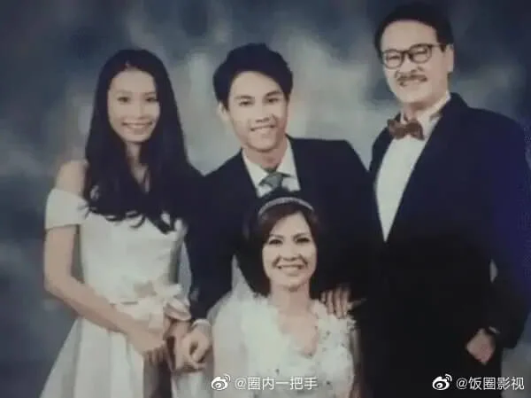 達哥跟現任妻子侯珊燕育有一子一女（微博圖片）
