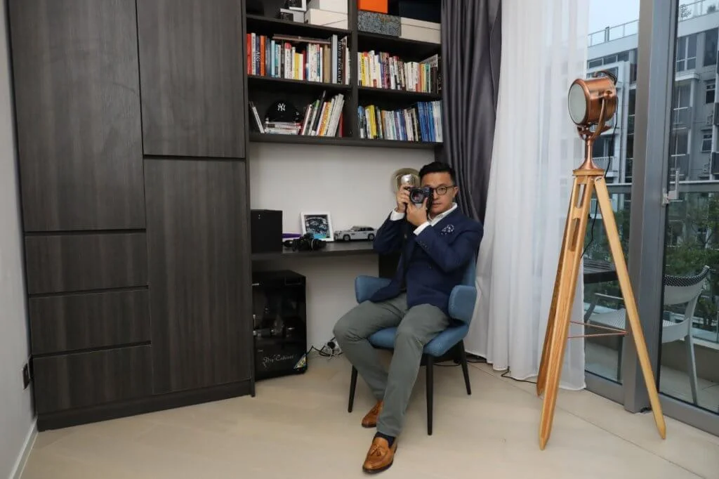 王傲山的書房是他獨處的空間，沒有玩具孩子們也卻步。 