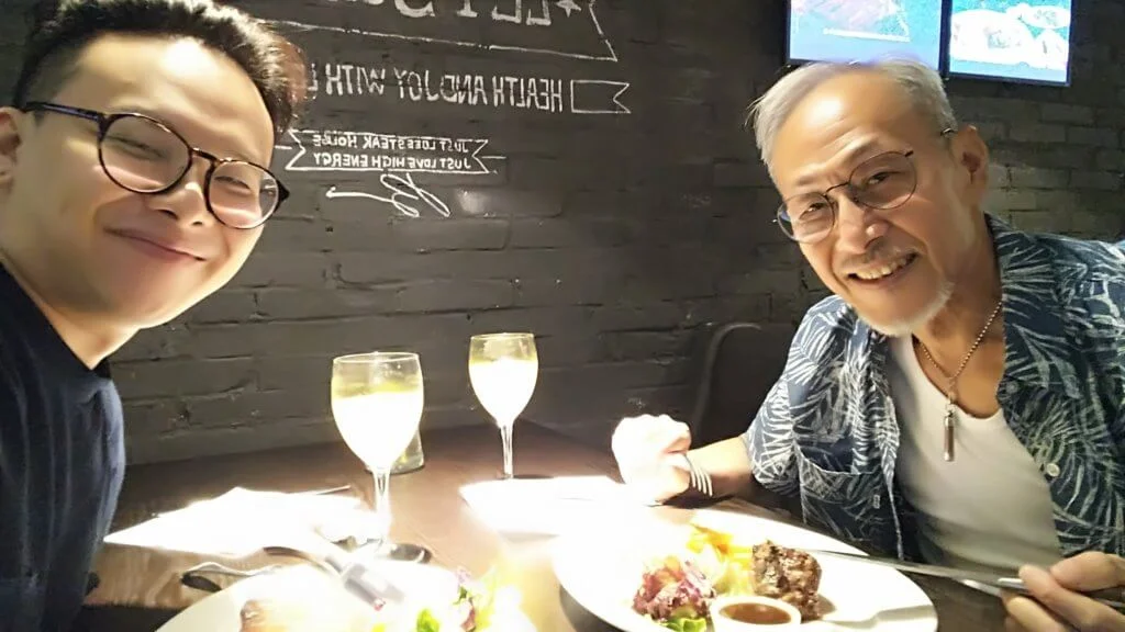 黃榮璋表示爸爸安詳離世，生前已妥當安排身後事。