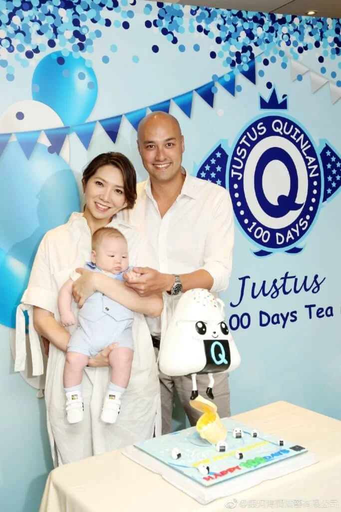 車婉婉和丈夫為BBQ舉行百日宴