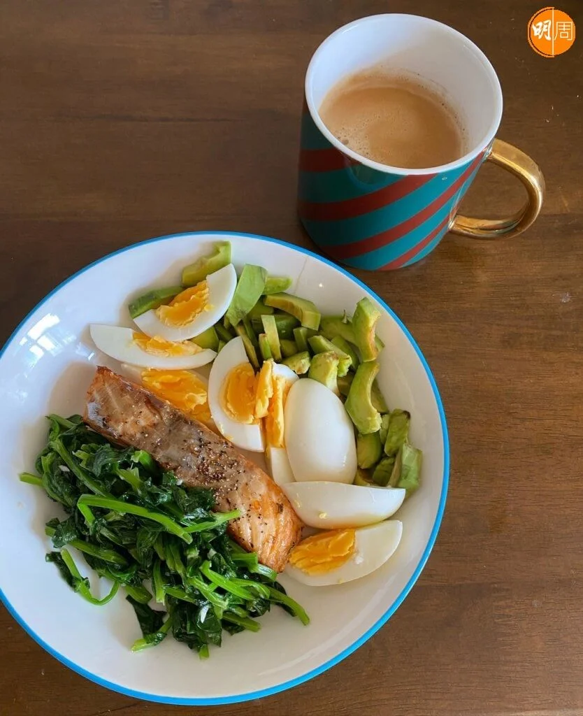 Alex日常飲食非常節制,盡量做到三低一高。