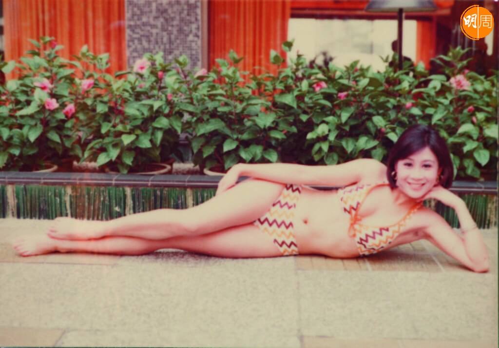 陳曼娜青春無敵時的泳衣照。