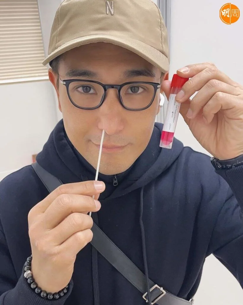 早前因為無綫有員工染疫，陳展鵬馬上自費做核酸檢測。