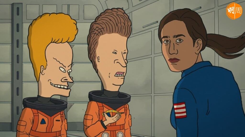 Beavis（左）和Butt-Head在新片中遭女太空人放逐太空，成了故事伏線。