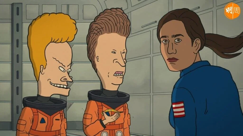 Beavis（左）和Butt-Head在新片中遭女太空人放逐太空，成了故事伏線。