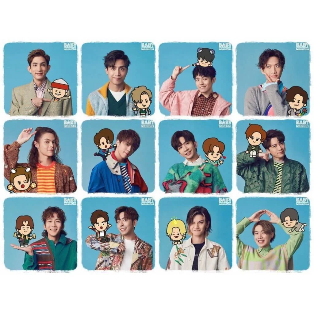 各成員有代表他們的顏色。