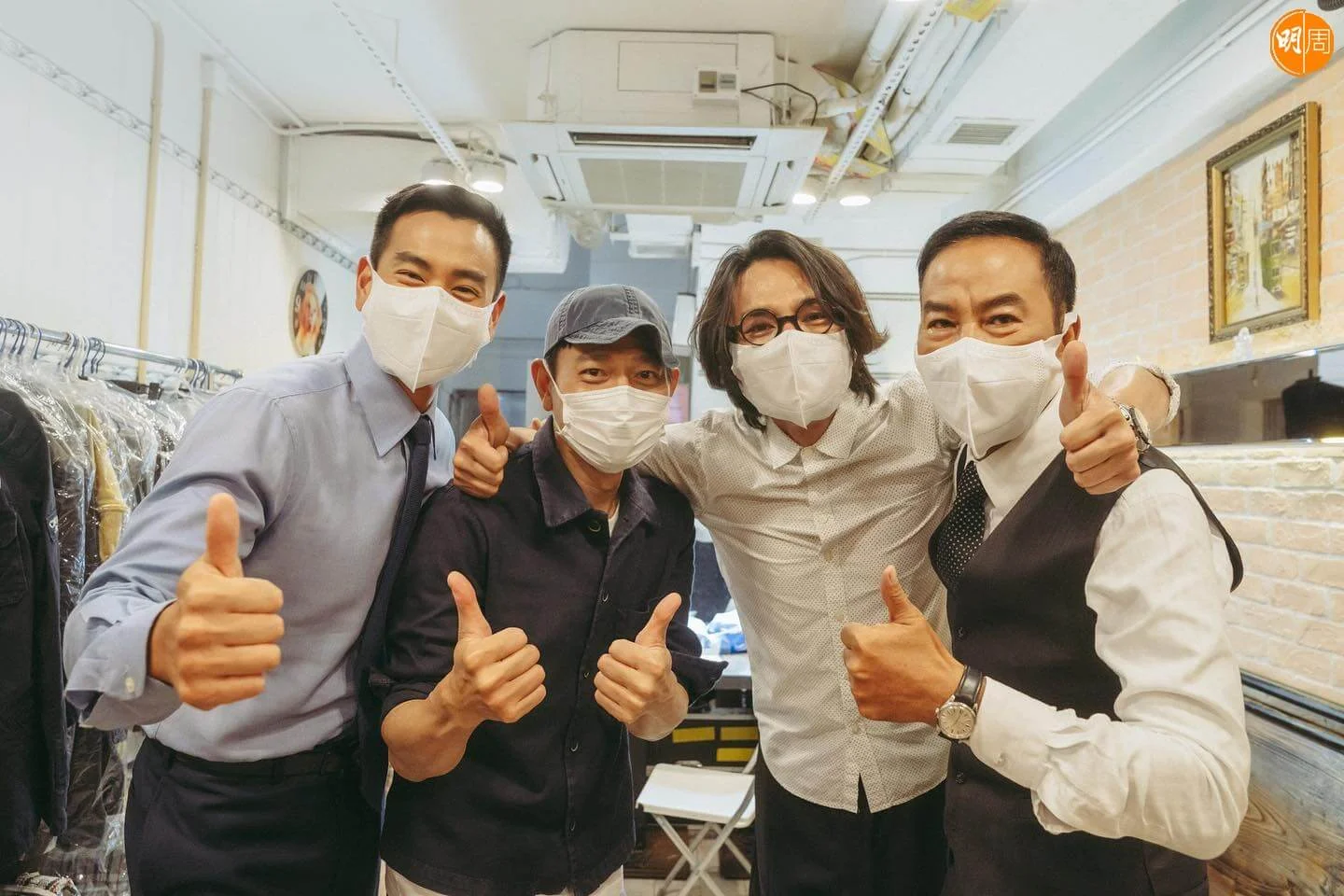 彭于晏、劉德華、林家棟與任達華。