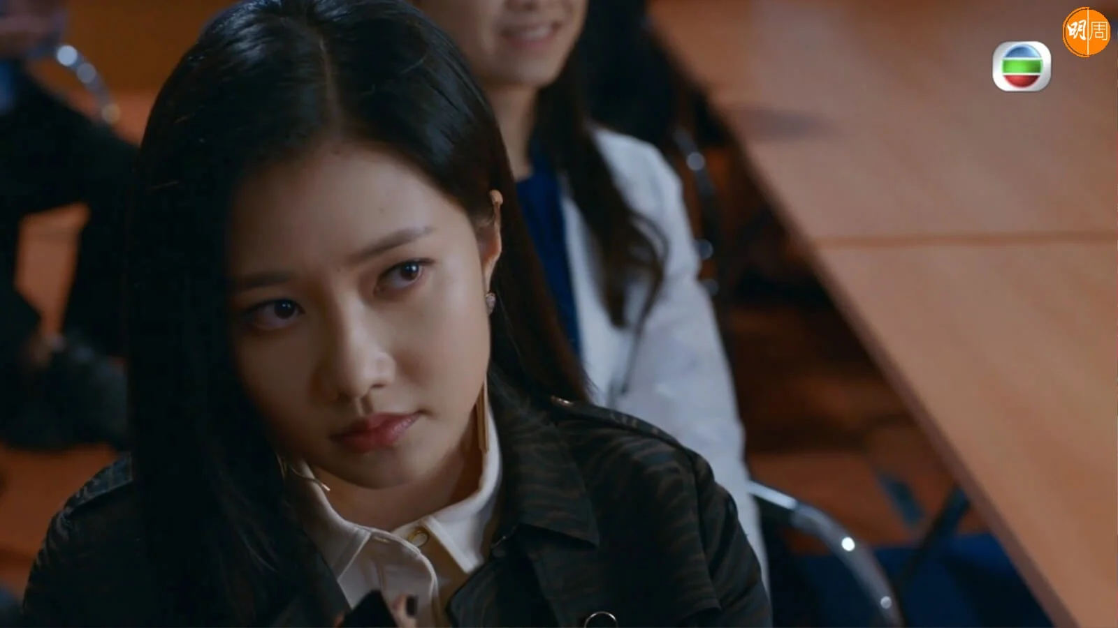 劉溫馨第一次演奸角，還要苦練廣東話對白，殊不簡單。