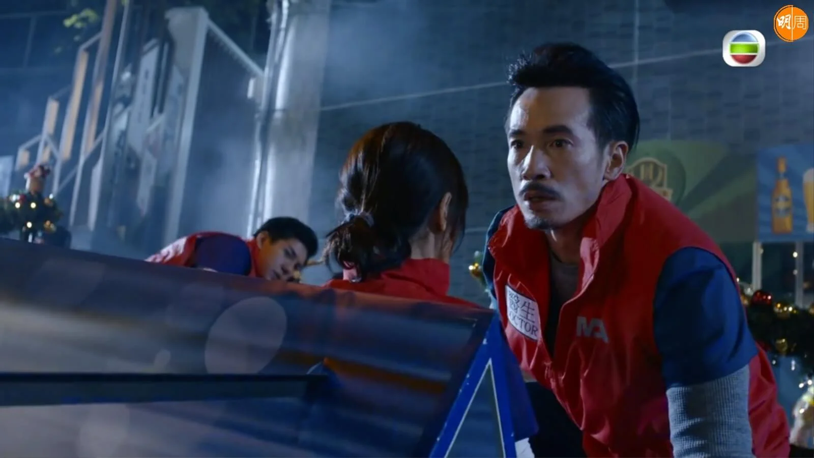 全程表現緊張可靠的陳豪,再度獲讚很有型。