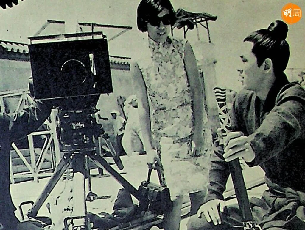 是不是以為與大俠王羽握手的是「年輕汪明荃」？「黑超」做成的誤會而已。這是「女記者時代」的西西。抑或，是「客串」明星作者的西西？所以，她看王羽也不是大俠，是「儍仔，黃魚」。