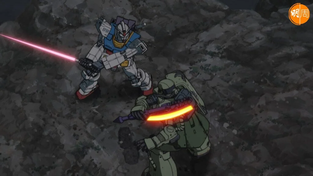 機動戰士之間的武鬥，的確甚似日本任俠片中的決鬥場面。