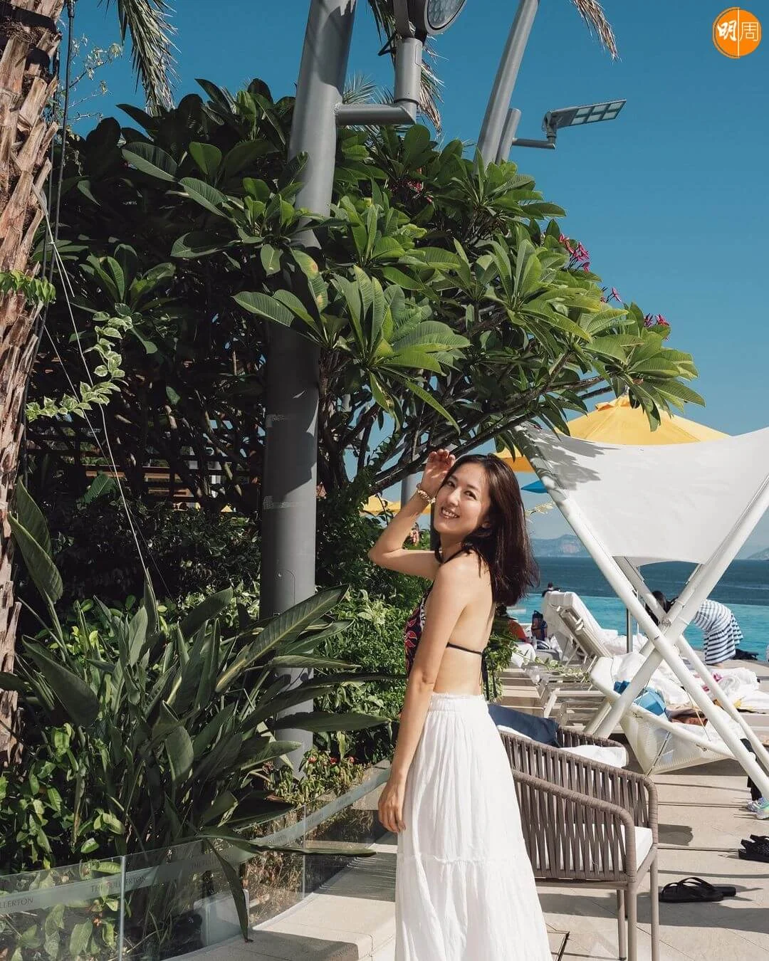 唐詩詠仍休息外遊享受假期。