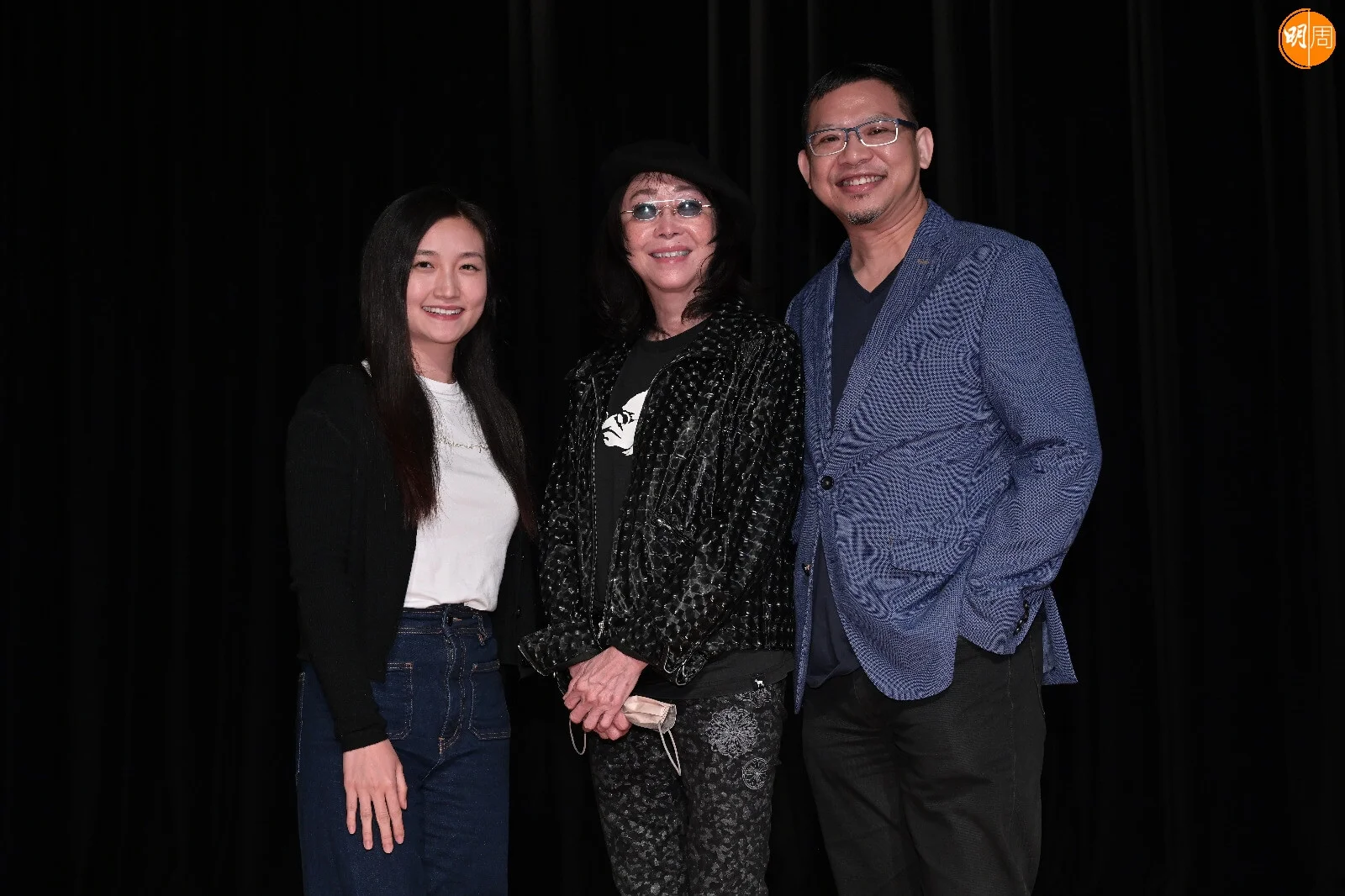 陳小娟、張婉婷與《電影大道》節目出品人、總編輯林栢昌。