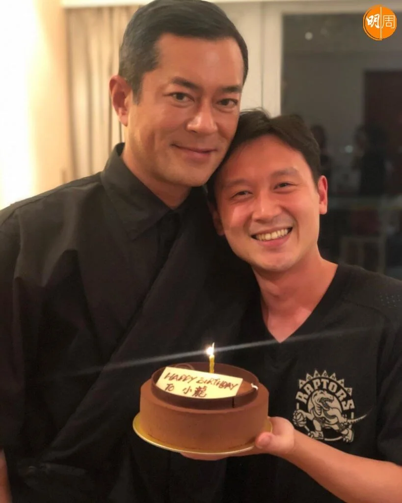 小龍生日，獲老闆古天樂到賀，令他受寵若驚。