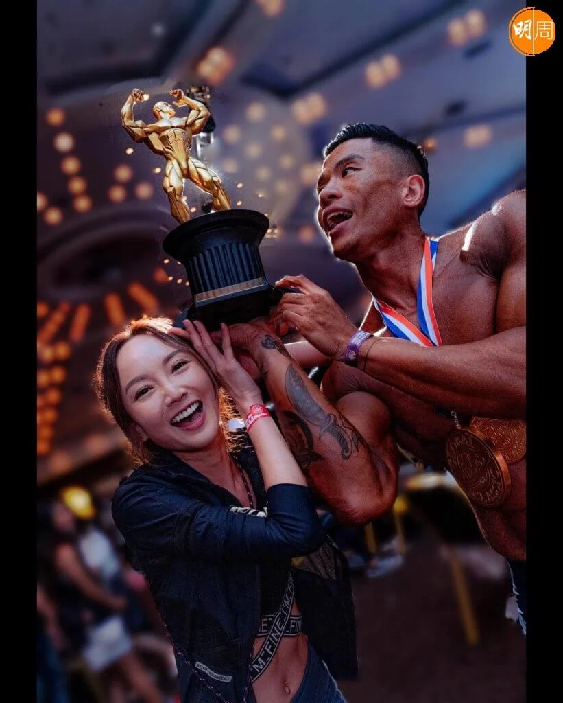 李綺雯未婚夫早前奪得健美先生全場總冠軍
