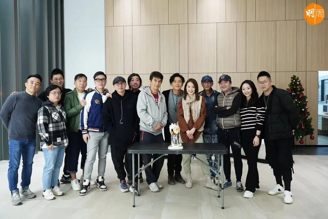 黃宗澤正忙拍電影，獲蔡潔與劇組慶祝生日。