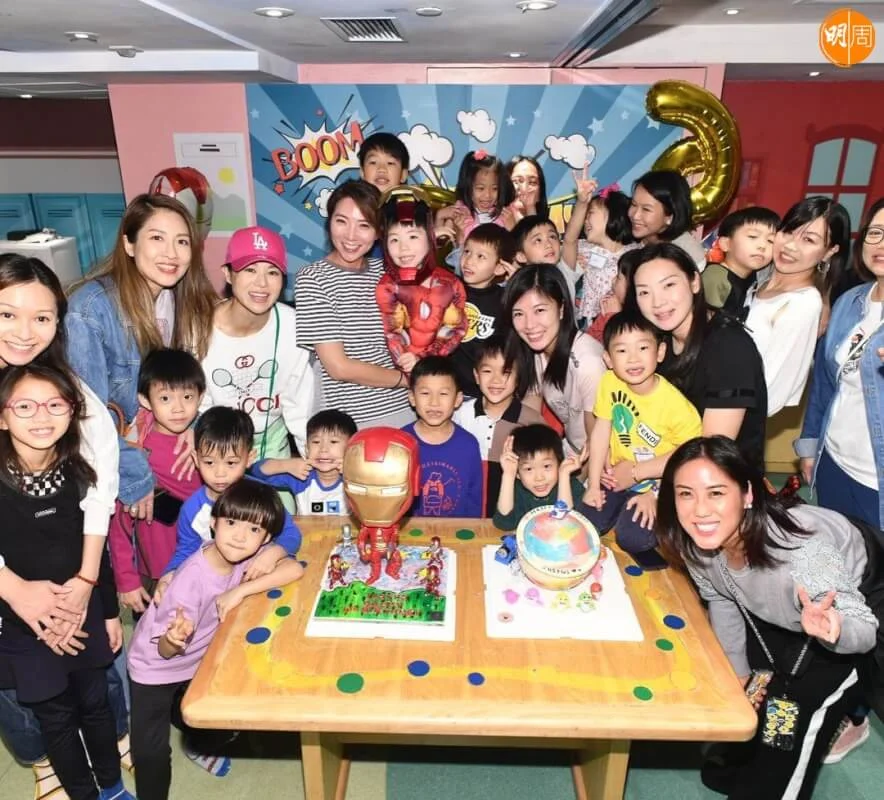 胡杏兒、陳敏之都帶囝囝來慶祝BBQ的6歲生日。