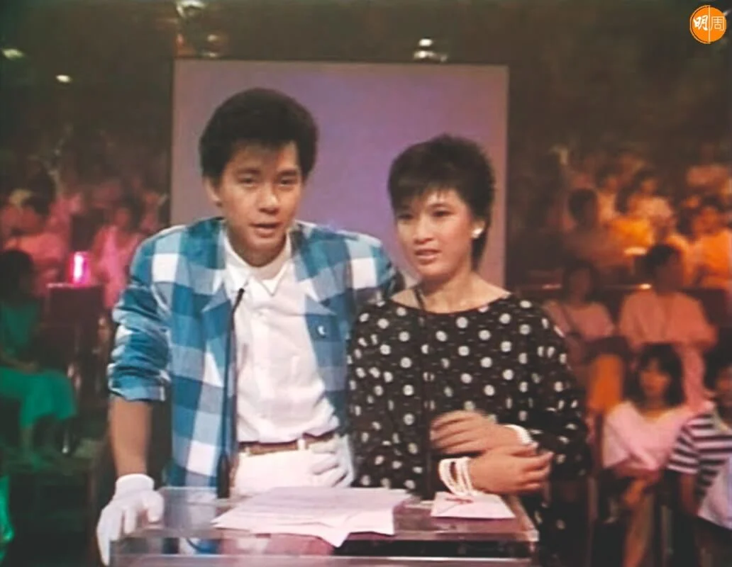 蔡楓華當年與拍檔盧敏儀。