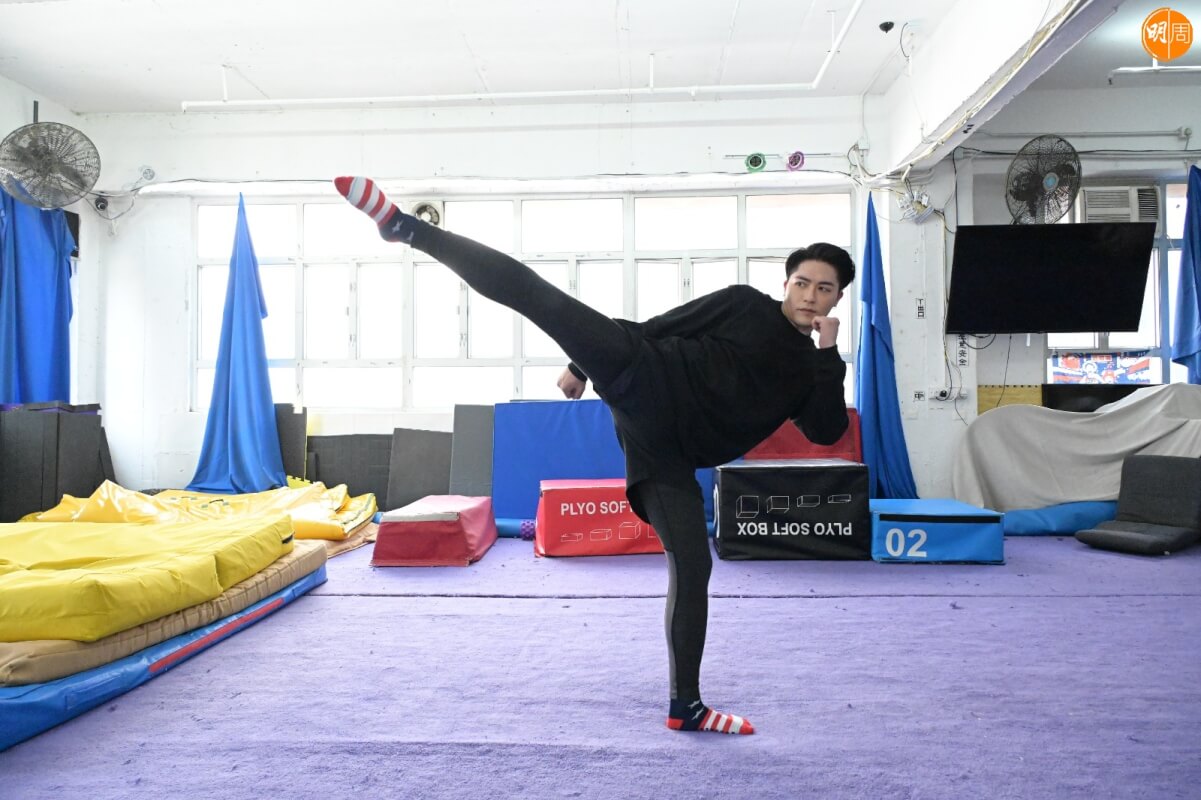 朱天自小練習體操，他說因為一張宣傳單張，令他深深被體操吸引。