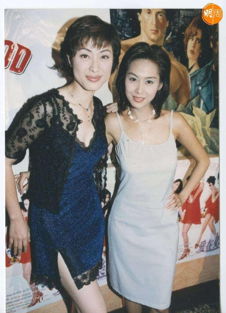 陳法蓉與好姊妹朱茵。