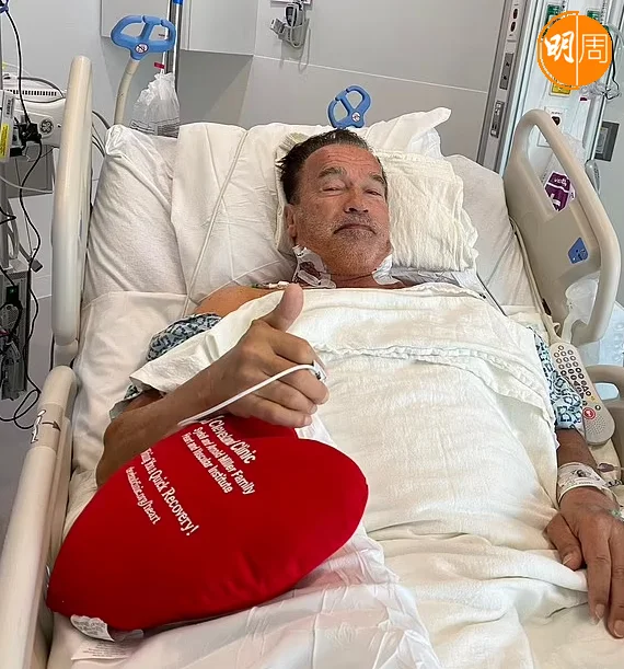 阿諾舒華辛力加在二千年曾接受心臟手術 .