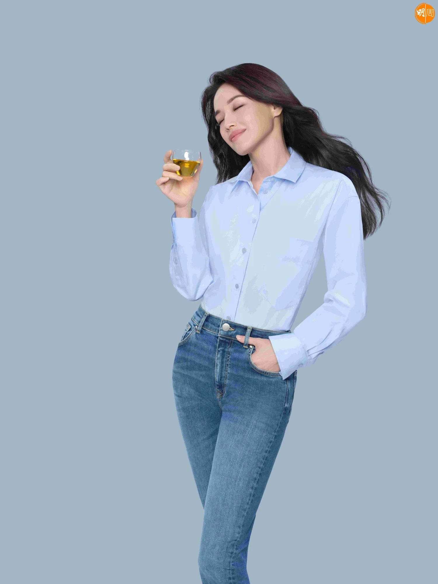 舒淇代言茶品教人舒壓。