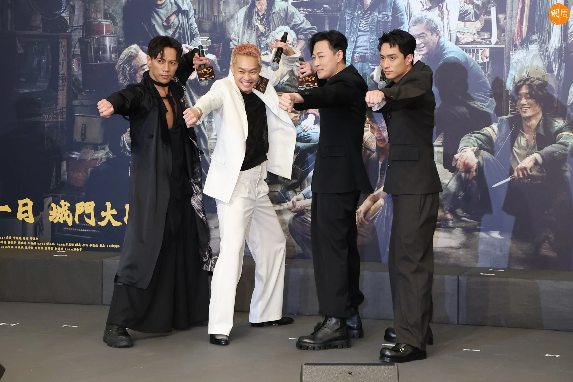 林峯、胡子彤、張文傑、劉俊謙拍動作片吃了不少苦頭。