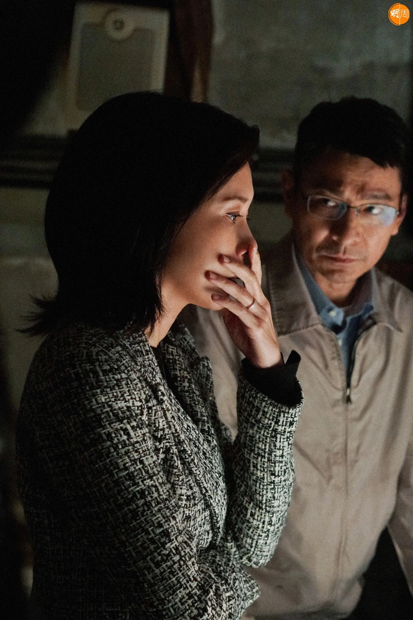 Karen飾演的代理特首,與劉德華飾演的環保專家就災難事故立場對立。