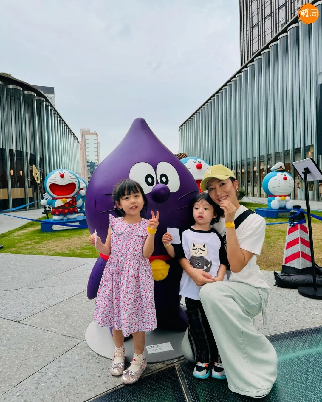 楊茜堯與羅子溢結婚八年，誕下一子一女後