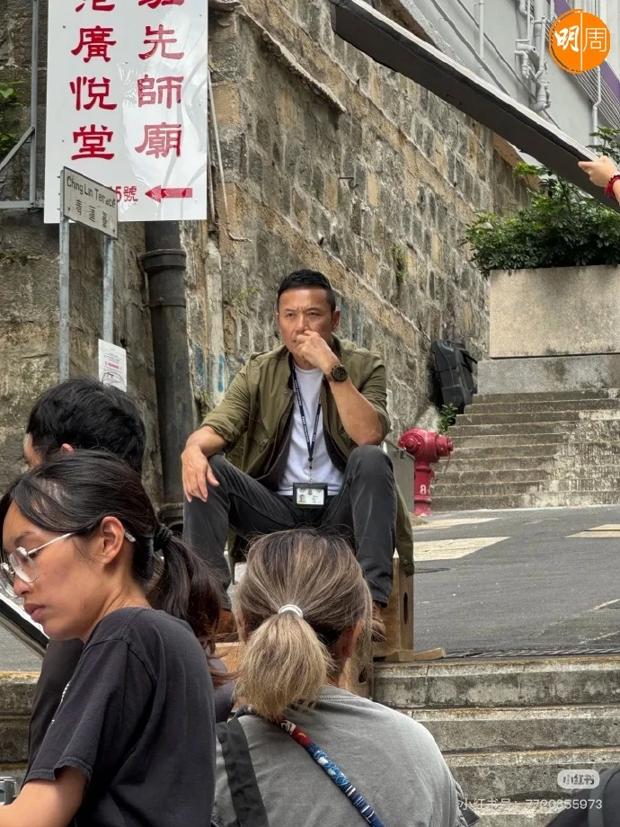 苗僑偉日前在香港開工被網民捕獲。