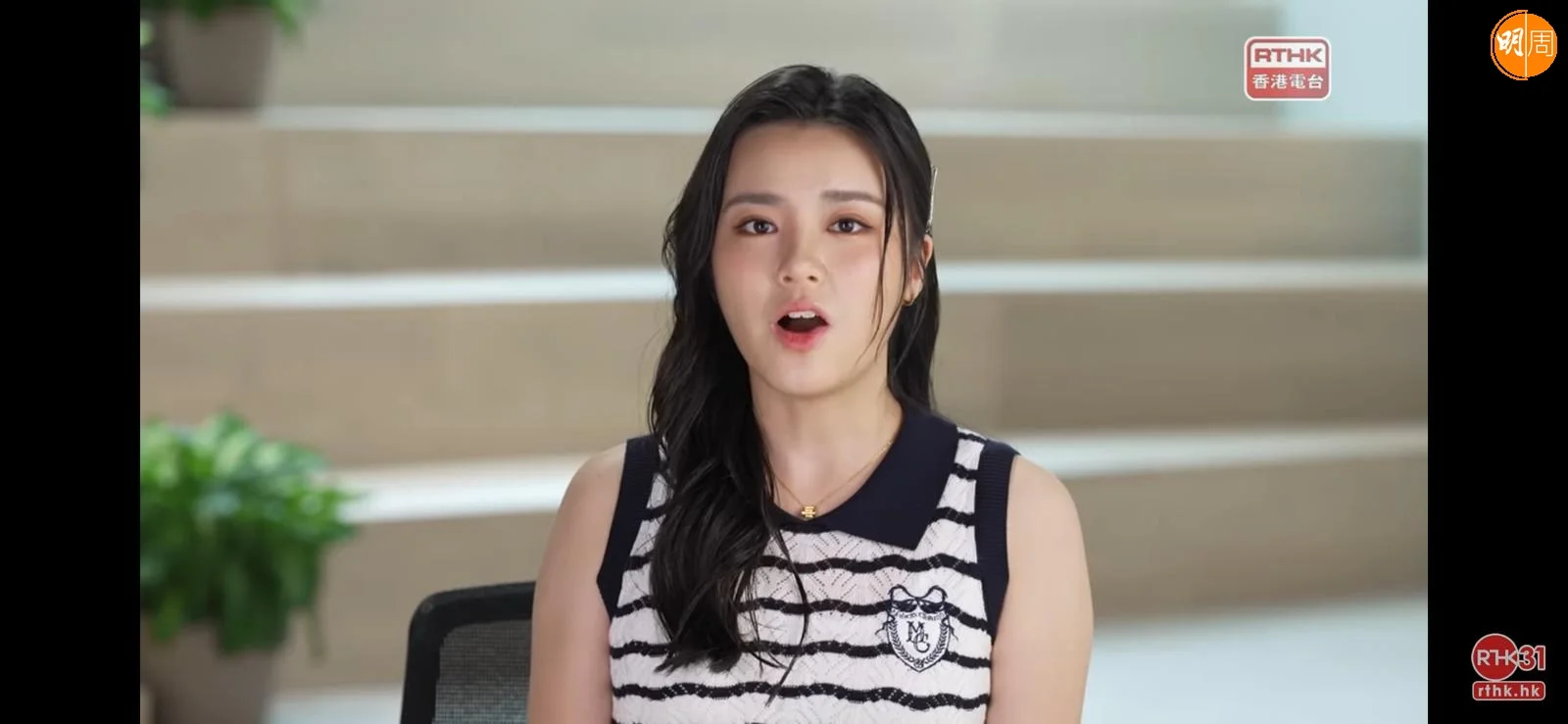 姚焯菲上節目分享面對網上負評的感受及應對辦法。