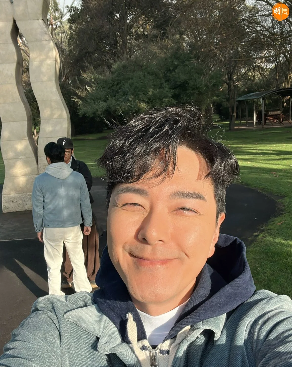 阿蕭正在澳洲拍旅遊節目。