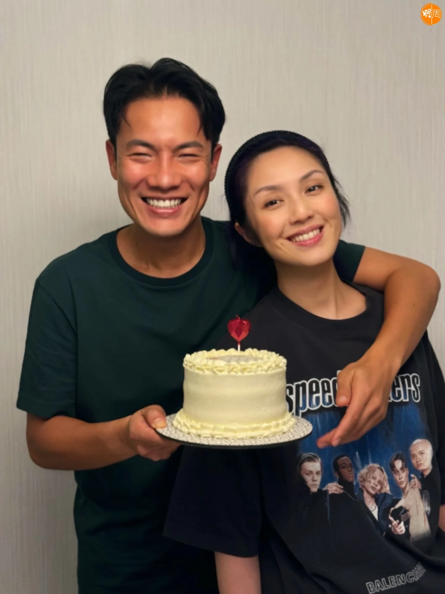 楊千嬅和丁子高深夜放閃。